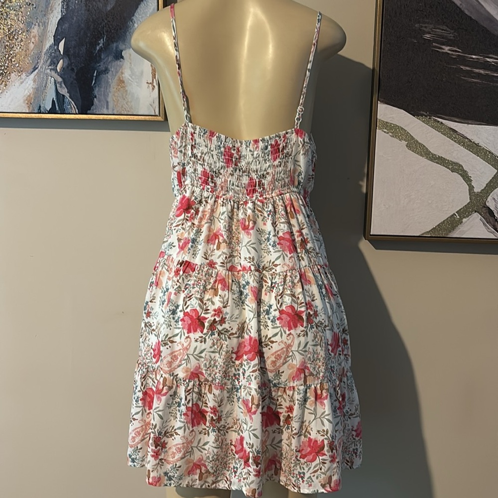 Trixxi Juniors' Floral Print Sleeveless Fit & Flare Dress size XL - Picture 8 of 9